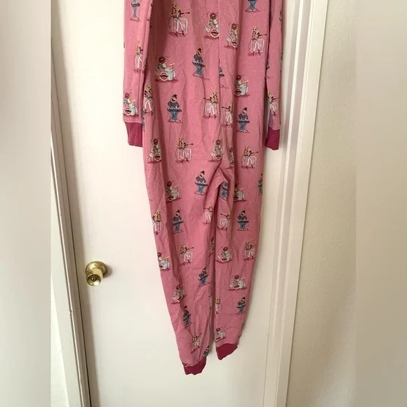 Disney Slumber Collection Munki Munki Onesie Pajama Suite Jumpsuit Pink Medium - Picture 3 of 14